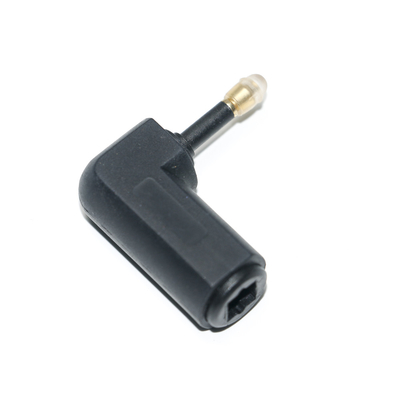 Toslink ottico 90 gradi ad angolo retto cavo audio adattatore di prolunga convertitore audio stereo 360 giri