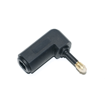 Toslink ottico 90 gradi ad angolo retto cavo audio adattatore di prolunga convertitore audio stereo 360 giri