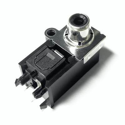 AV-GQR05B Optica Jeck 25Mbps 3-5V Connettore Toslink ottico digitale Presa verticale femmina