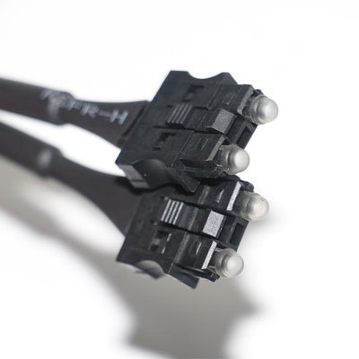 servo cavo ottico del nero del cavo a fibre ottiche 180dB/Km OD4.0 per la prova dell'attrezzatura, servosistema del connettore a macchina