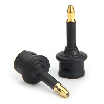 Presa di fabbrica Adattatore audio in fibra ottica Toslink 3.5mini Porta di estensione quadrata alla conversione in fibra ottica