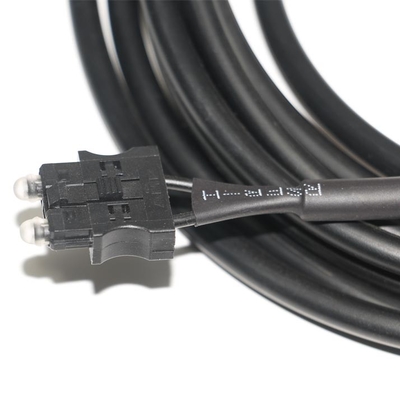 servo cavo ottico del nero del cavo a fibre ottiche 180dB/Km OD4.0 per la prova dell'attrezzatura, servosistema del connettore a macchina