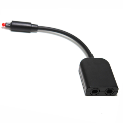 Splitter digitale in fibra ottica Toslink 1 in 2 Out Cavo adattatore audio Miglioramento del segnale