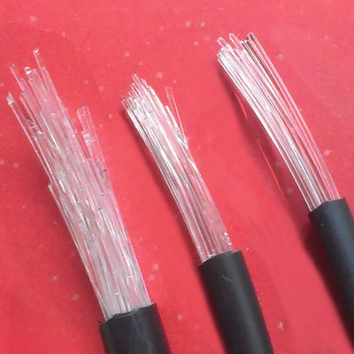 Presa di fabbrica POF 10mX 6mm Diametro esterno PVC PMMA Plastica nera Giacca Glow Cavo in fibra ottica per luce decorativa