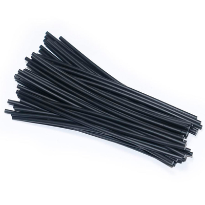 Presa di fabbrica POF 10mX 6mm Diametro esterno PVC PMMA Plastica nera Giacca Glow Cavo in fibra ottica per luce decorativa