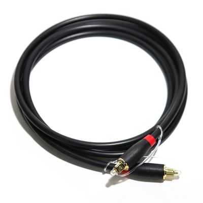 Prezzo di fabbrica di alta qualità 24K Audio ottico digitale Cavo Toslink ABS placcato oro Ject 1.5M