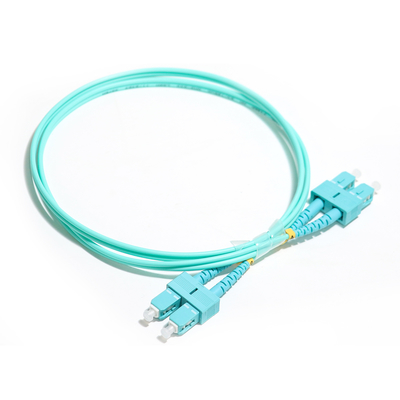 Rivestimento misto duplex 3.0mm OM3 del cavo di toppa della fibra di Wathet SU-UPC Ject 50/125um LSZH