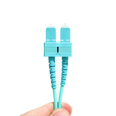 Rivestimento misto duplex 3.0mm OM3 del cavo di toppa della fibra di Wathet SU-UPC Ject 50/125um LSZH