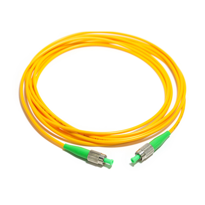 Porto giallo a fibra ottica di singolo modo del cavo di toppa 3.0MM per la rete 2M 3M di lan WLAN