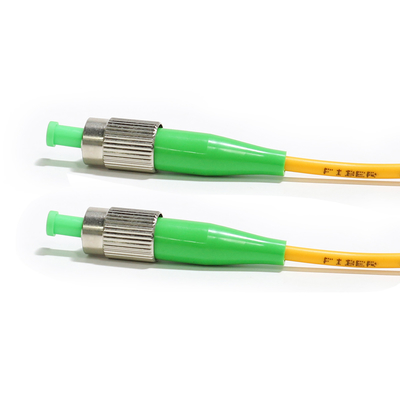 Porto giallo a fibra ottica di singolo modo del cavo di toppa 3.0MM per la rete 2M 3M di lan WLAN