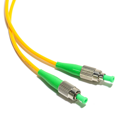 Porto giallo a fibra ottica di singolo modo del cavo di toppa 3.0MM per la rete 2M 3M di lan WLAN