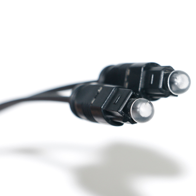 Cable audio ottico digitale Toslink ottico digitale SPDIF corda in PVC ultra sottile gold Ject placcato cappuccio di polvere