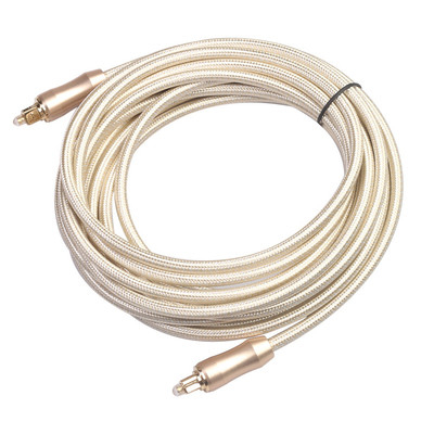 Corda ottica di Knited della spina dell'oro del cavo di TOSLINK l'audio ha glassato teatro domestico di Soundbar del CD/DVD di Shell 1.2M For