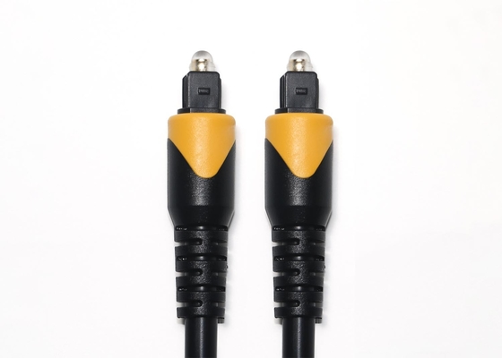 Cavo ottico Toslink Arancione nero OB6.0 6MHz PVC placcato Collegatore dorato per televisore home theater