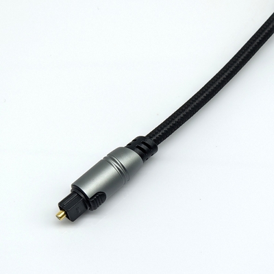Cable audio ottico Toslink per lettori per la casa CD soundbar 4.0mm OD 1-30m lunghezza connettore dorato placcato giallo-nero