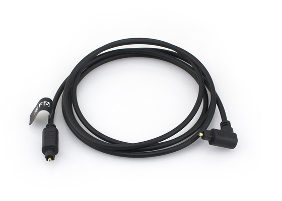 L'oro ha placcato 4.0mm un cavo ottico da 90 gradi, audio cavo a fibra ottica di Toslink