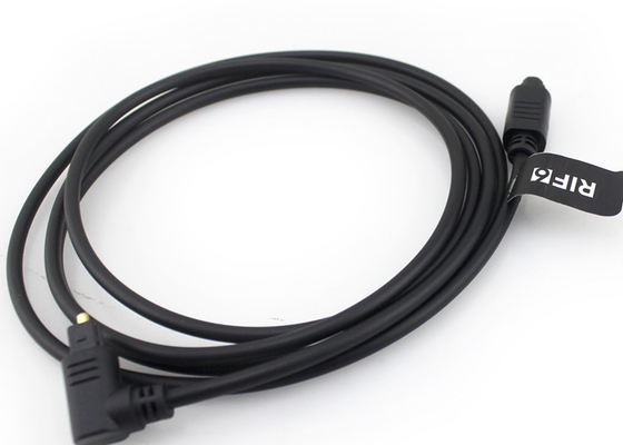 L'oro ha placcato 4.0mm un cavo ottico da 90 gradi, audio cavo a fibra ottica di Toslink