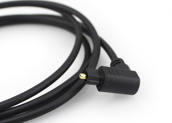 L'oro ha placcato 4.0mm un cavo ottico da 90 gradi, audio cavo a fibra ottica di Toslink