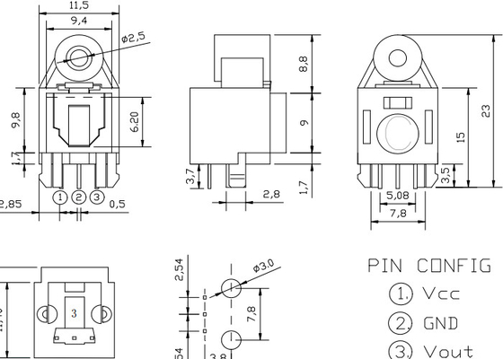 3,7 a 5.5V Jack di fibra ottica, audio Digital Toslink trasmettitore all'aperto di FTTH