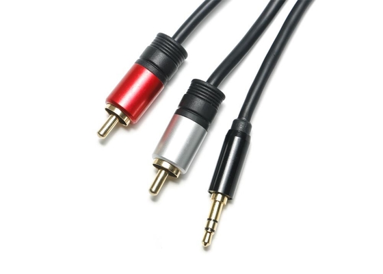 Metallo Shell 3,5 millimetri Jack To Optical Cable, 2 in 1 cavo ottico della cuffia
