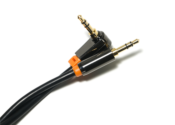 Il nero 0,92 metri cavo ottico di Digital di audio, cavo dell'altoparlante dell'automobile del PVC del metallo di 3.5mm