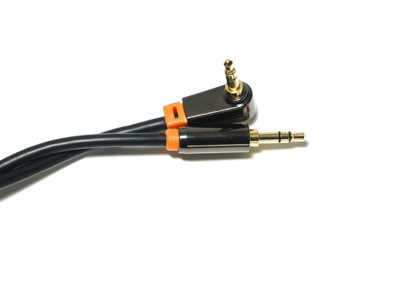 Il nero 0,92 metri cavo ottico di Digital di audio, cavo dell'altoparlante dell'automobile del PVC del metallo di 3.5mm