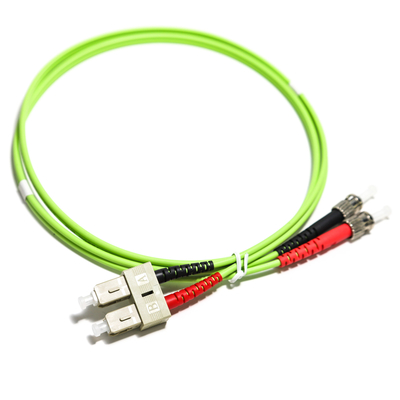 Fibra - cavo di toppa duplex misto della fibra della st millimetro OM2 50/125 3.0mm del cavo ottico ST-LC UPC, 1M/2M/3M/5M/10M