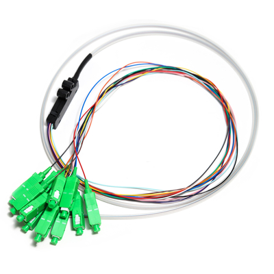 SC APC 12 core Fanout In Fibra Ottica Treccia SM Simplex 1.5 M Fibra Ottica Treccia/Splitter del Circuito di Onde di Luce Planare
