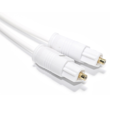 Cavo audio ottico digitale presa di fabbrica bianco Toslink SPDIF ultra-sottile per mini CD Home Sound Bar