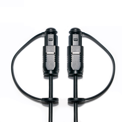 Presa di fabbrica Toslink Optic Audio Cable PMMA PVC nero con cappuccio antipolvere extra sottile per soundbar