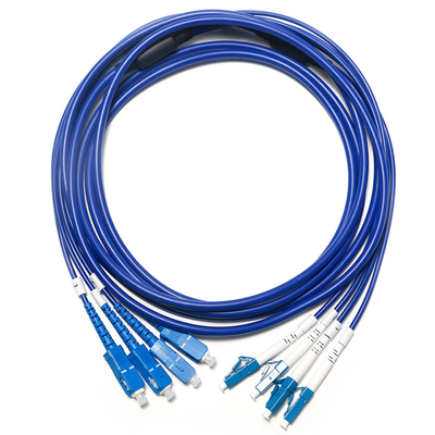 SC LC fibra ottica Patch Cord multimodale Dual-Core OM3 4/4 10G per Survailiance WLAN LAN