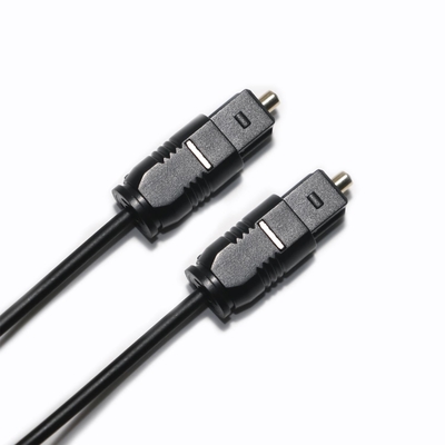 Presa di fabbrica Toslink PVC nero OD4.0mm 2.2mm Cavo digitale in fibra per Mini Player CD Soundbar
