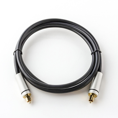 Cavo all'aperto del Rca di Toslink dell'altoparlante della TV con il connettore placcato oro 24K