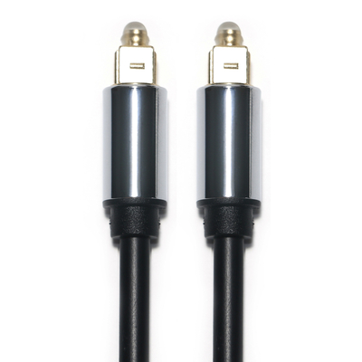 Cavo audio ottico digitale Toslink OD5.0 Cavo di interfaccia quadrato in lega di alluminio placcato per subwoofer 1.2M