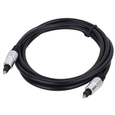 Prezzo di fabbrica Cavo in fibra ottica Toslink nuovo di zecca Porta in oro placcato guscio in alluminio bianco per Home Theatra 1.2M