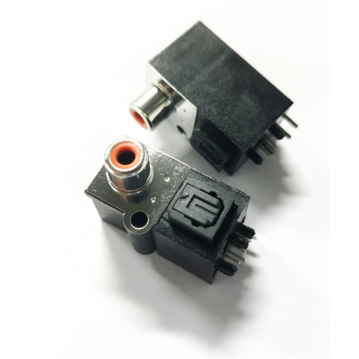 AV-GQ-R004 Ricevitore ottico Toslink JackConnettore Presa verticale femmina Estremità di trasmissione / ricezione) per PCB audio
