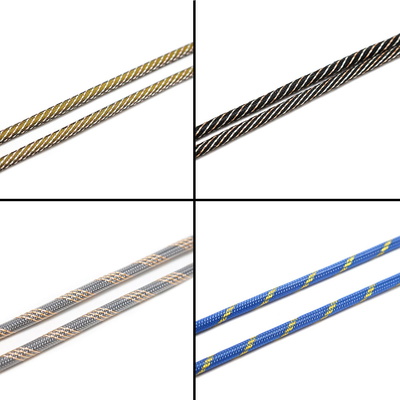 Corda del cavo ottico della presa di fabbrica, Alternative Muti ColorPatern PVC, Corda tessuta della guaina LSZH OD2.2 / 4.0 / 5.0 / 6.0
