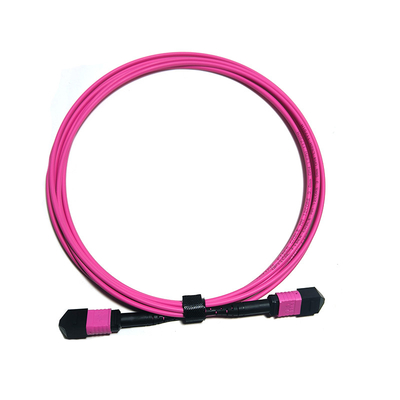 Fabbricazione di 12F MPO PC MPO PC OM3 3.0 3M Tipo B 3.0mm OM3-300 Cordone di patch in fibra ottica