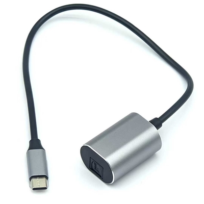 TOSLINK Cavo audio ottico femminile con connettore maschile USB-C per altoparlante soundbar Ideale per installazioni di intrattenimento professionali o personali